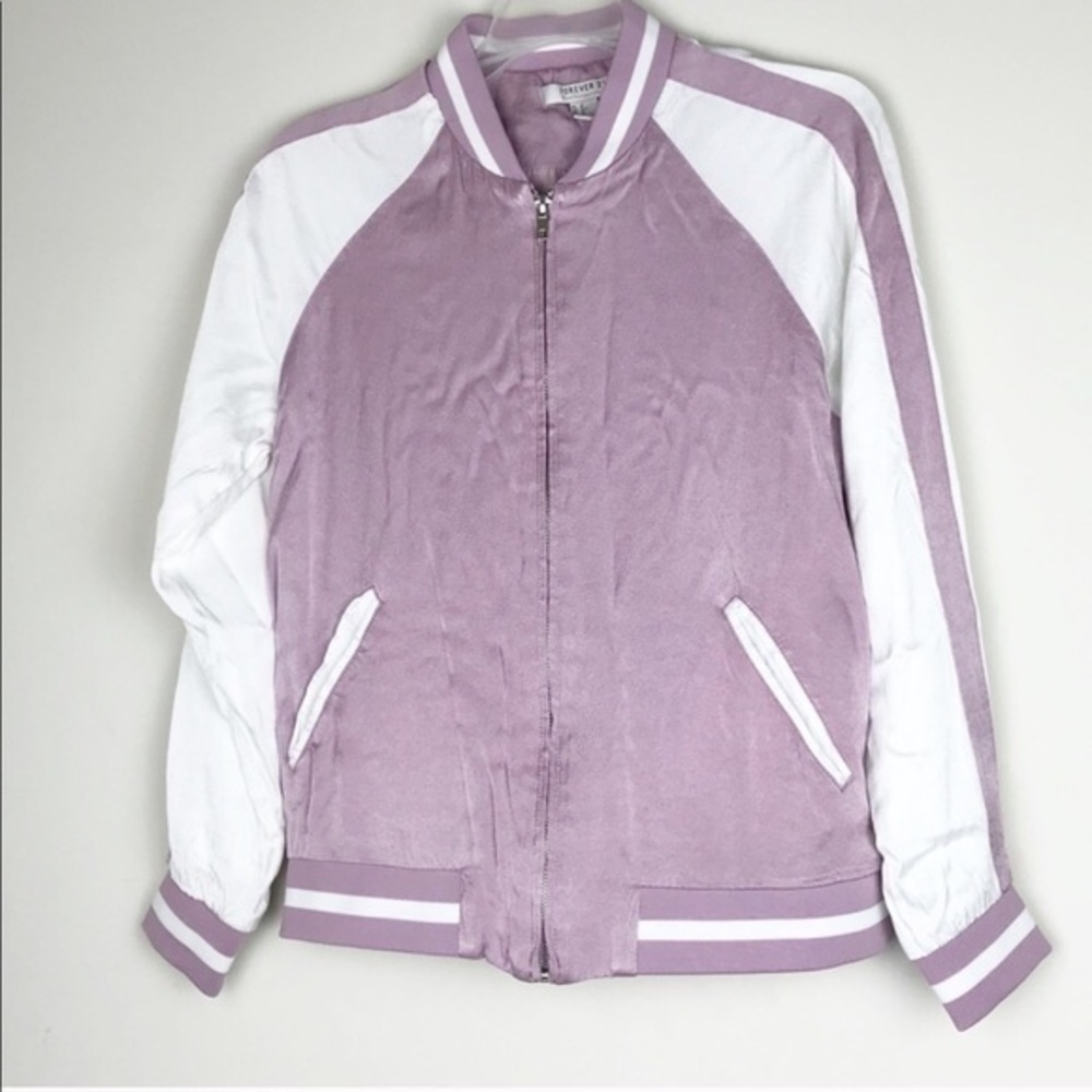 Forever21 lavender and white jacket size s